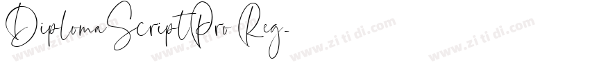 DiplomaScriptPro Reg字体转换